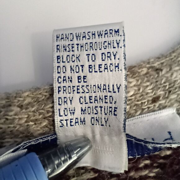 100% Wool Vintage Fair Isle Cardigan Vest M Nordic Academia Old Money Sweater - Picture 6 of 7